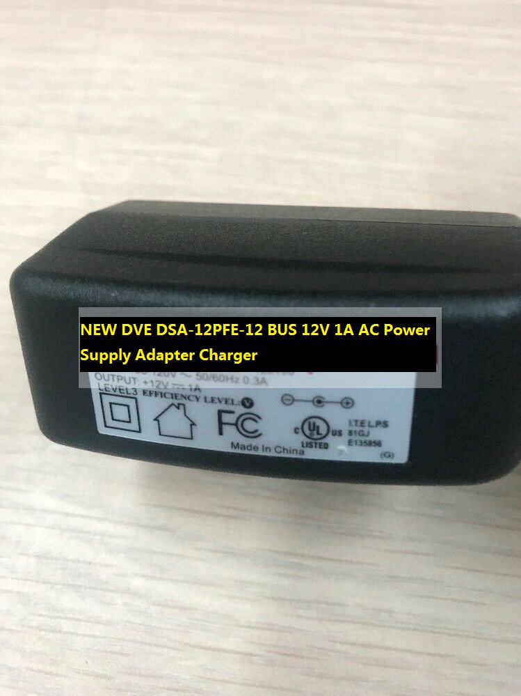 *Brand NEW* DVE DSA-12PFE-12 BUS 12V 1A AC Power Supply Adapter Charger